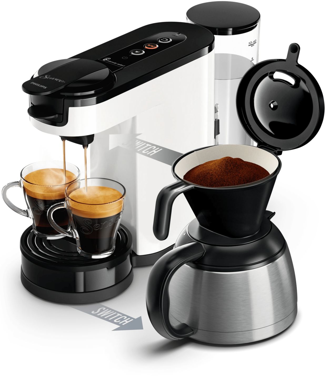 Caff&egrave; delizioso in due modi, con filtro o cialde