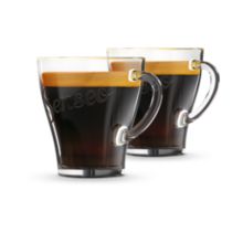 Tasses à café en verre