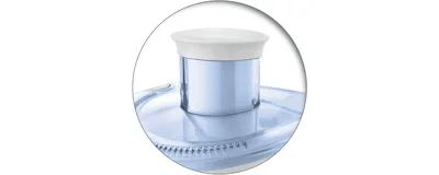 Round tube for easy feeding of ingredients