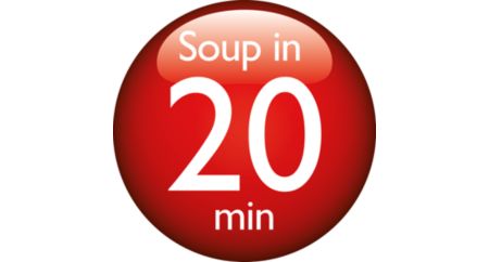Create your favorite soup within 20 minutes