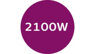 2100 W to heat up quickly