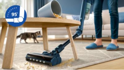 Čistite ispod nameštaja bez saginjanja