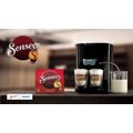Eindelijk twee cappuccino's tegelijk gezet met verse melk!