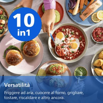 Il nostro airfryer con doppio cestello più compatto