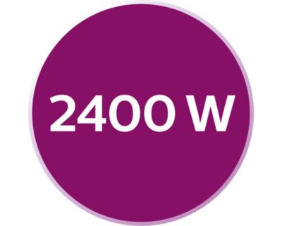 Hızlı ısınma için 2400 W