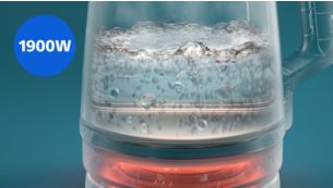 1900w g&uuml;c&uuml;yle suyun hızla ısınmasını sağlar