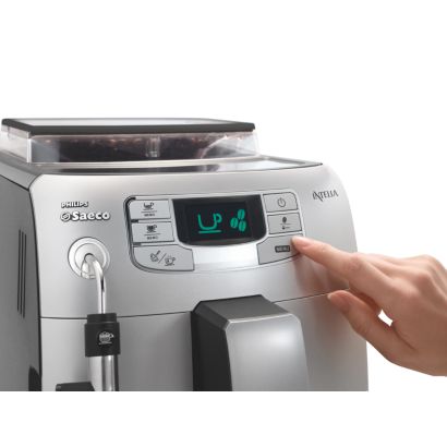 Expresso e leite vaporizado com um toque