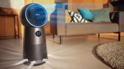 Iki 165 m³/h CADR *: išvalo iki 42 m² ploto kambarius **