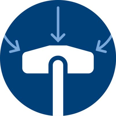 Бічні повітряні канали для прибирання вздовж стін