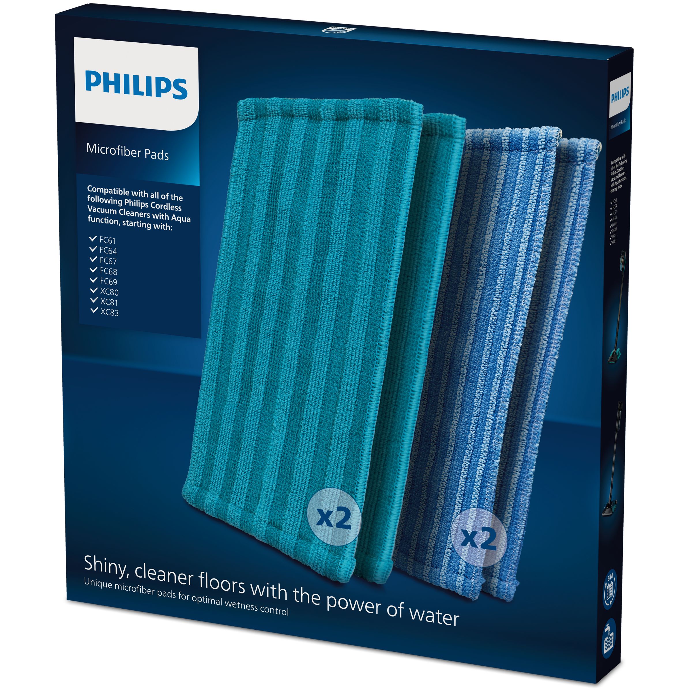 Levně Philips Rechargeable Stick Accessory - Hadříky Z mikrovlákna - XV1700/01
