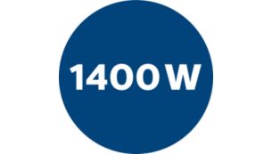 Moteur de 1 400 W générant une grande puissance d'aspiration