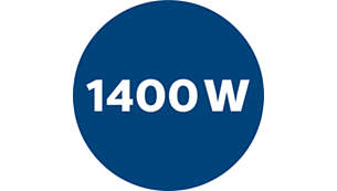 Motor 1400 Watt yang menghasilkan daya isap tinggi
