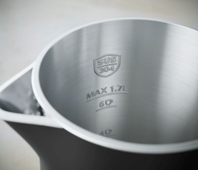 Bình đun siêu tốc Philips 2 lớp cách nhiệt Inox 304 1.7 lít HD9395/90, Màu Đen - Ruột bình Inox 304 nguyên khối liền mạch