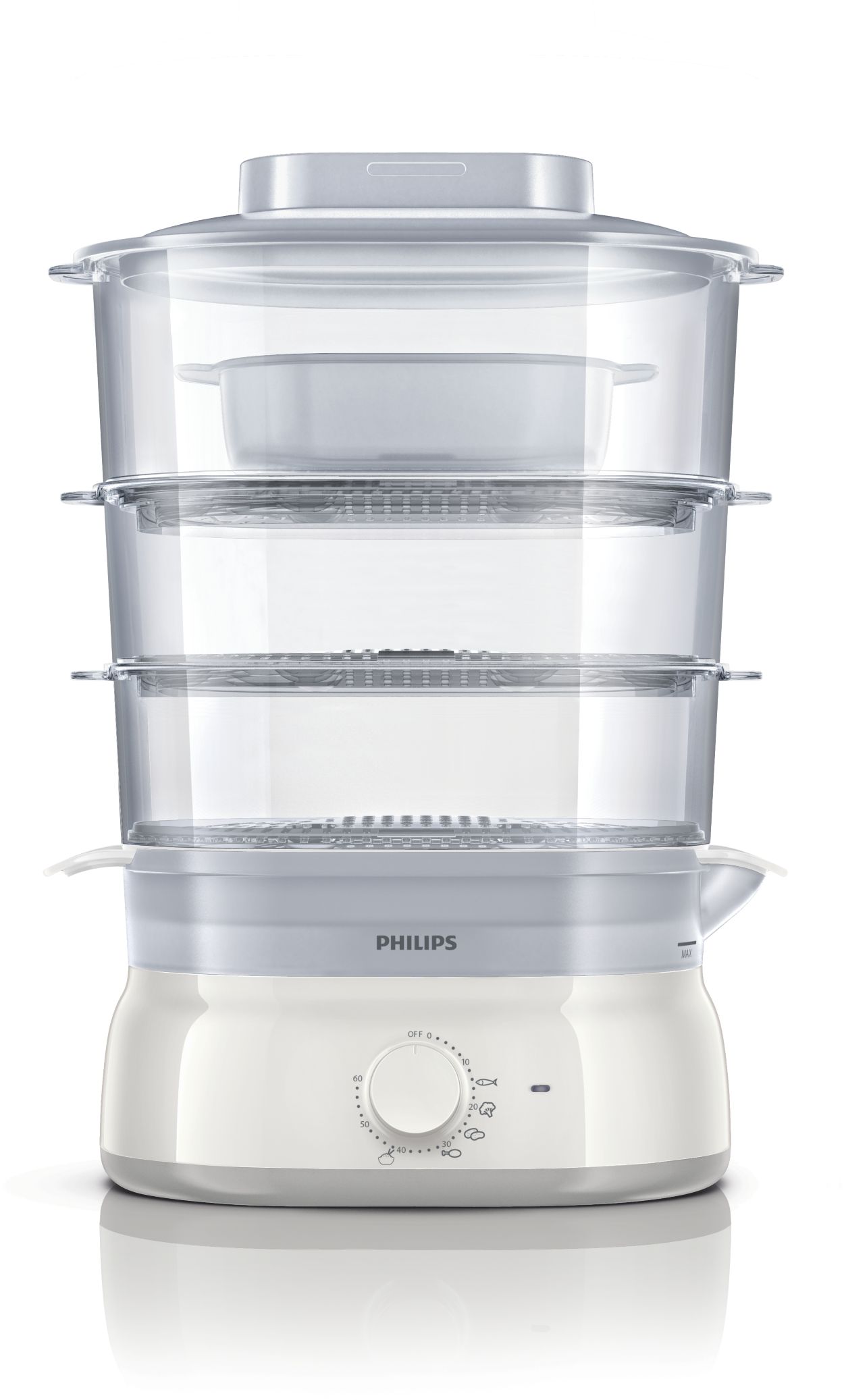 Alimentos al vapor con un sabor puro