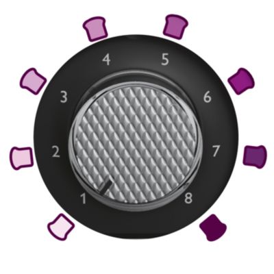 Control de tostado ajustable de 8 niveles