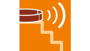 Infrarotsensoren helfen, den Staubsauger selbstst&auml;ndig zu bewegen und dabei Stufen zu umfahren