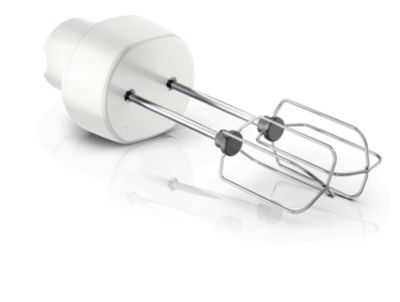 „Philips“ rankinio maišytuvo plaktuvo priedas su dviem plaktuvėliais