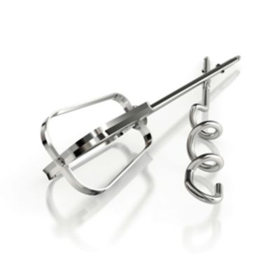 Ganchos para amasar y varillas para batir de acero inoxidable