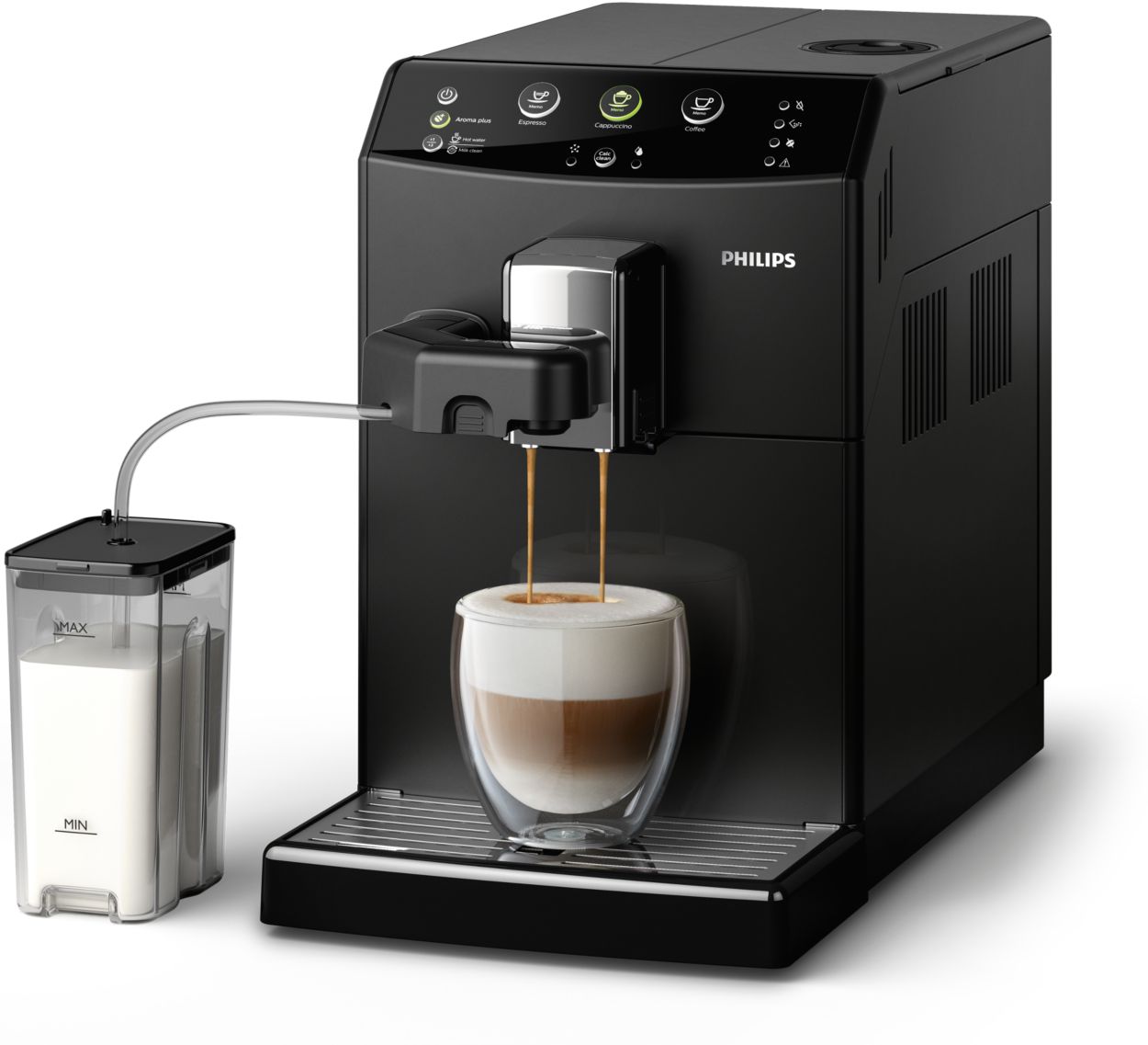Uw favoriete cappuccino met één druk op de knop