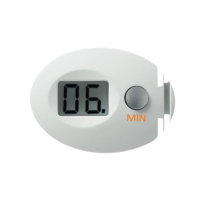 Removable digital timer allows pre-setting of frying time