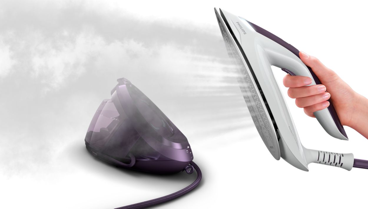 Philips PerfectCare Compact Plus Centrale Vapeur - 2400W, 450 G, Pression De 6,5 Bars