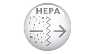 Filtro HEPA che cattura le particelle di polvere più piccole