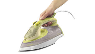 Soft grip for lasting ironing comfort