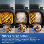 Zwei Körbe, unzählige Möglichkeiten: Airfryen, Dampfgaren – oder einfach beides gleichzeitig! 