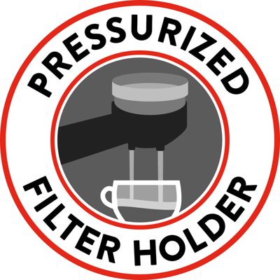 Porte-filtre pressurisé pour une crème parfaite