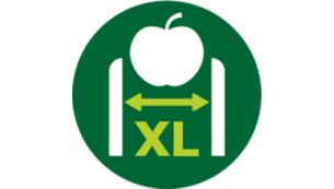 Bocal de alimentos extralargo (75 mm)