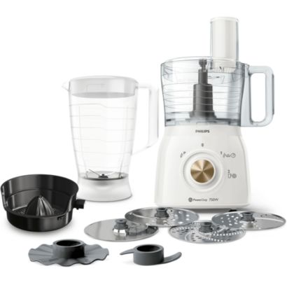 Main in-use photograph Philips Viva Collection Food processor HR7636/00