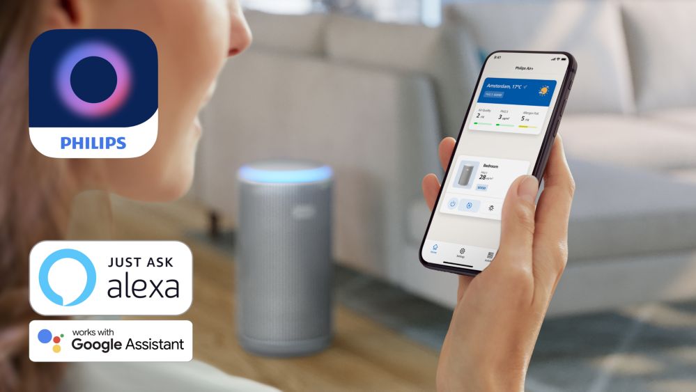 Control your purifier anywhere with the Philips Air+ app