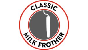 Klassieke melkopschuimer voor een smakelijke cappuccino