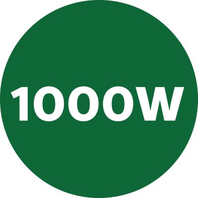 Motor de 1000 W de potencia para un excelente rendimiento