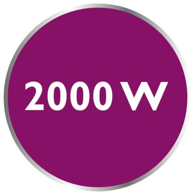 2000 W за бързо загряване