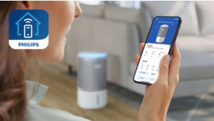 使用飞利浦 HomeCare+ 应用程序，随时随地控制净化器