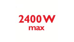 2400 Watt enables constant high steam output