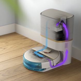 Robot aspiration et lavage
