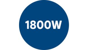 1800 瓦马达，实现高性能清洁