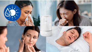 Helps to combat dry air symptoms