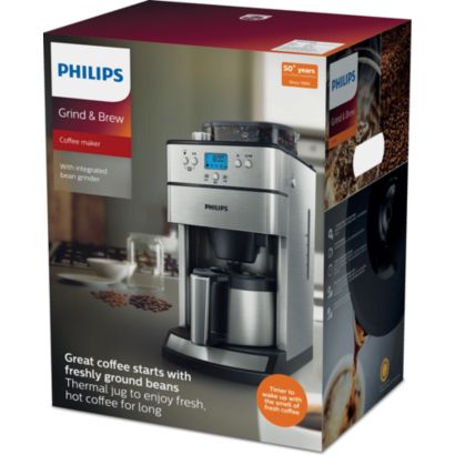 Packaging photograph Philips Grind & Brew Coffee maker HD7753/00