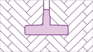 Parquet nozzle with soft brush hairs for scratch-protection