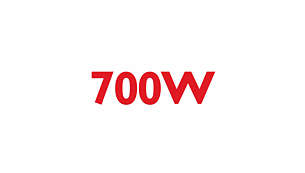 Galingas 700 W variklis susidoroja su kiečiausiais produktais
