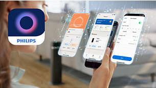 Track and control your heater with the Philips Air+ app