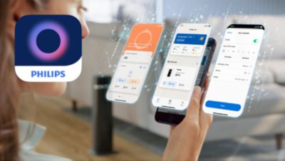 Monitora e controlla la torreventilatore con l'app Philips Air+