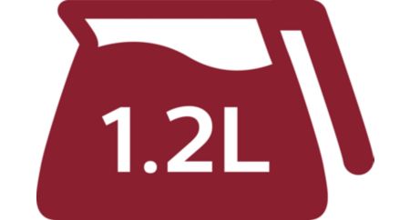 Capacité de 1,2 l pour 2 à 15 tasses