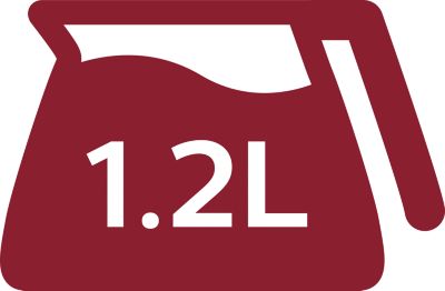 Capacidad de 1,2 litros para 2 a 15 tazas