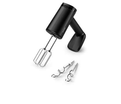 Powerful kitchen hand mixer for all mixing bowls